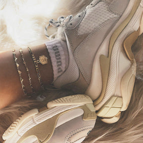 Urbanti Stainless Steel Santorini Heart Anklet