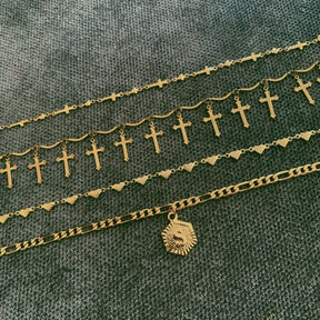 Urbanti Stainless Steel Santorini Heart Anklet