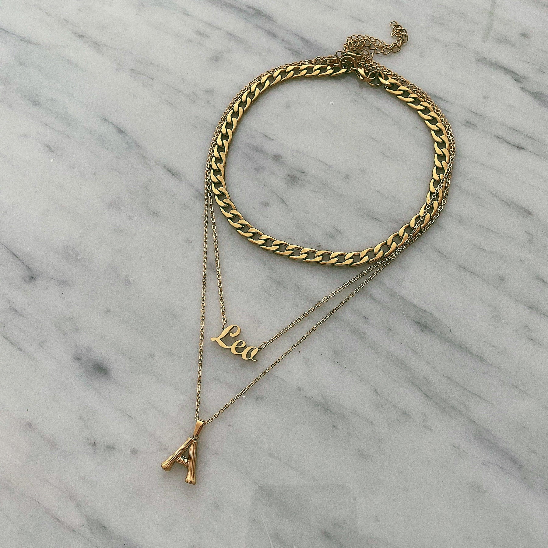 Urbanti Stainless Steel Script Zodiac Choker Necklace