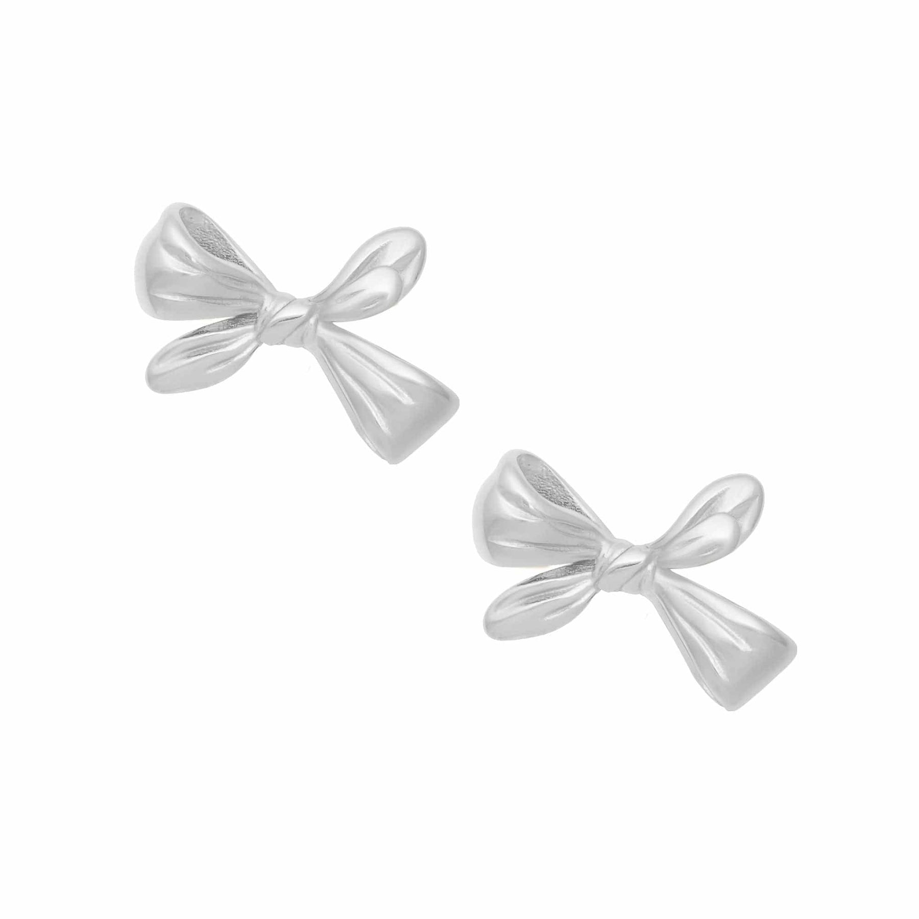 Urbanti Stainless Steel Selena Bow Stud Earrings
