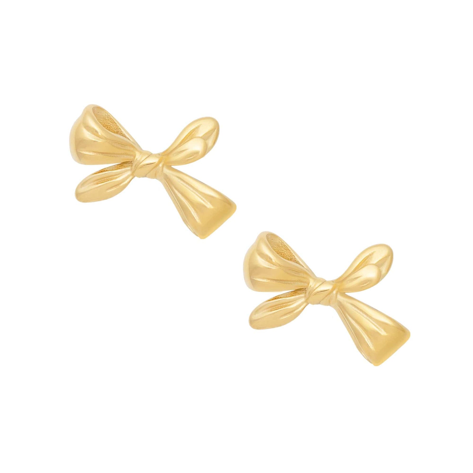Urbanti Stainless Steel Selena Bow Stud Earrings