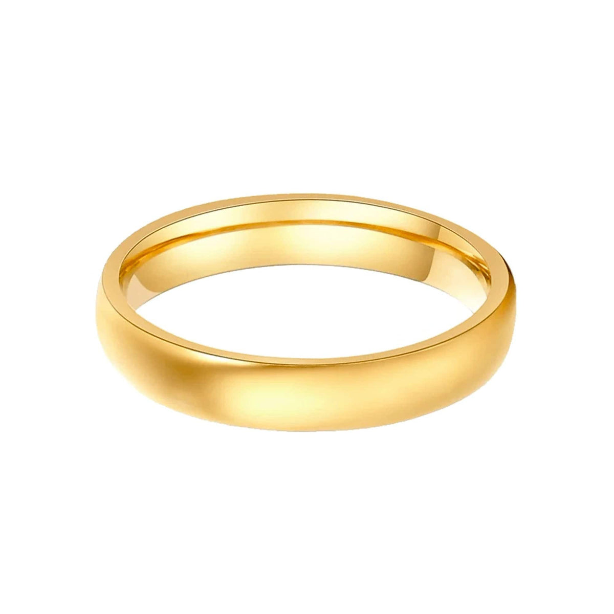 Urbanti Stainless Steel Sense Plain Band Ring Gold / US 6 / UK L / EUR 51 (small)