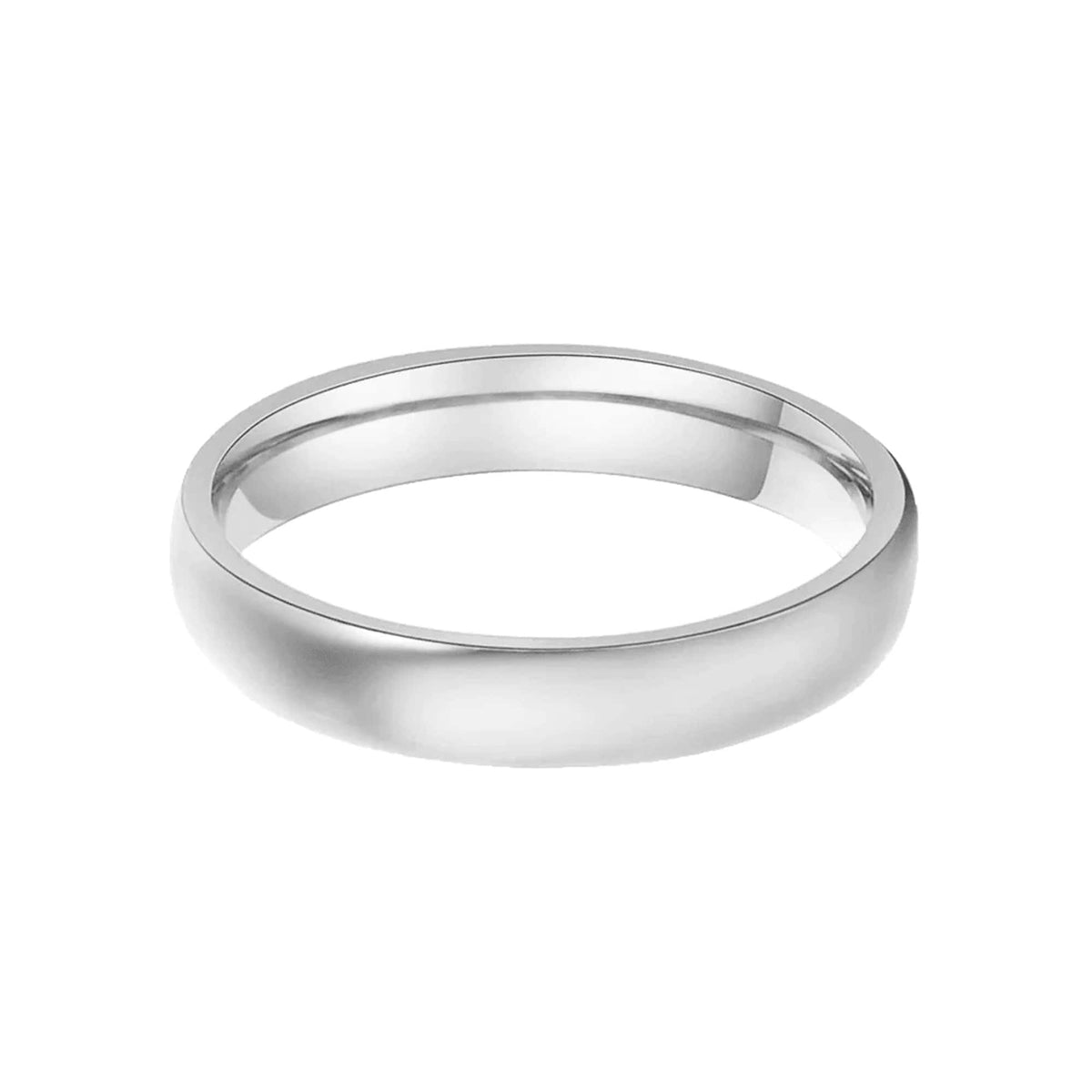 Urbanti Stainless Steel Sense Plain Band Ring Silver / US 6 / UK L / EUR 51 (small)