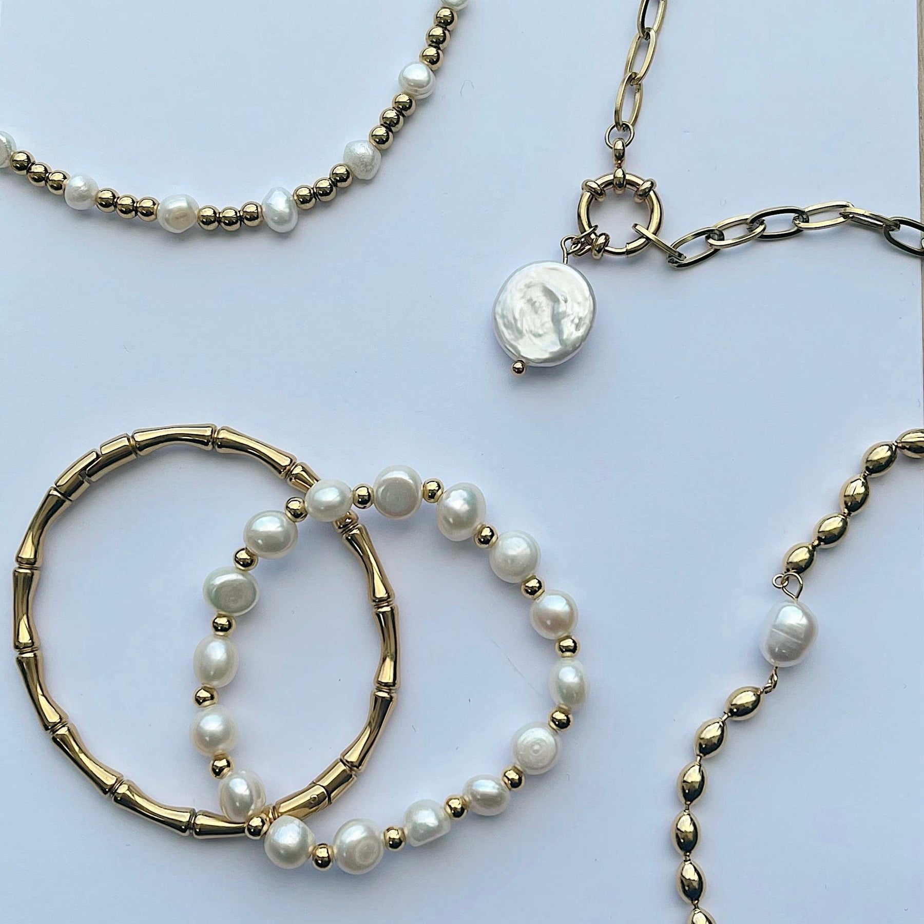 Urbanti Stainless Steel Sicily Pearl Necklace