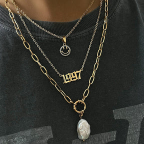 Urbanti Stainless Steel Sicily Pearl Necklace