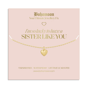 Urbanti Stainless Steel Sister Necklace