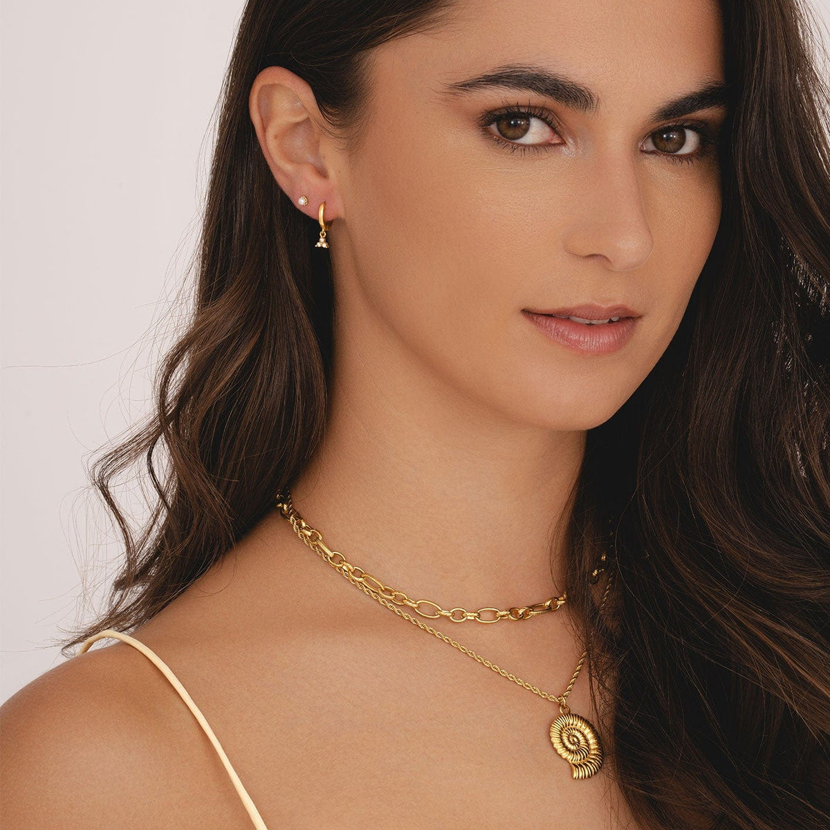 Urbanti Stainless Steel Skyler Hoop Earrings