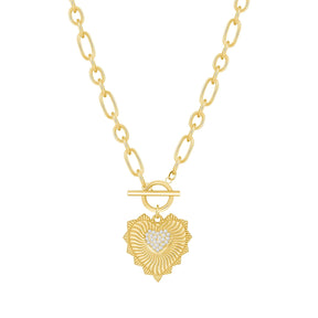 Urbanti Stainless Steel Smitten TBar Necklace