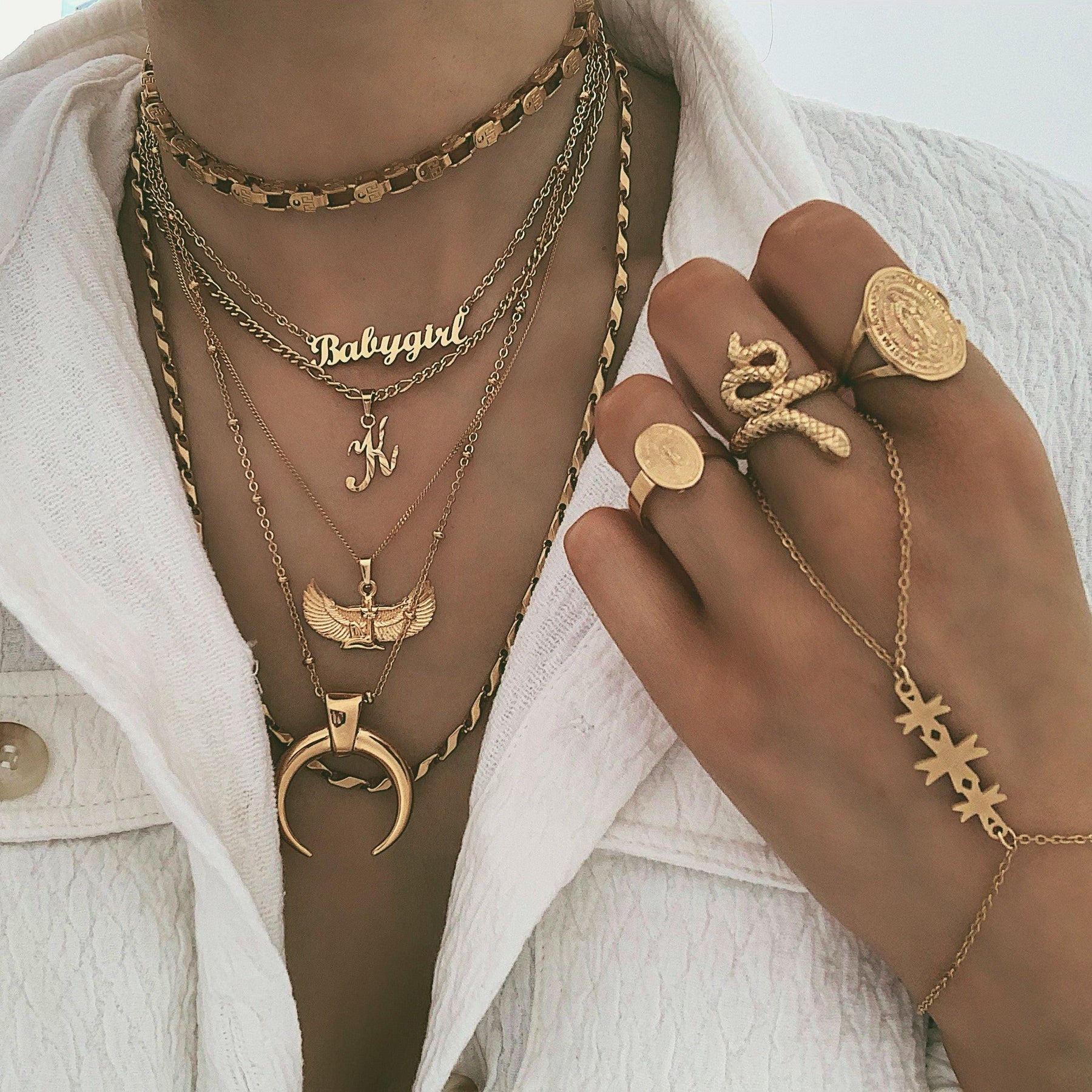 Urbanti Stainless Steel Snake Charmer Ring