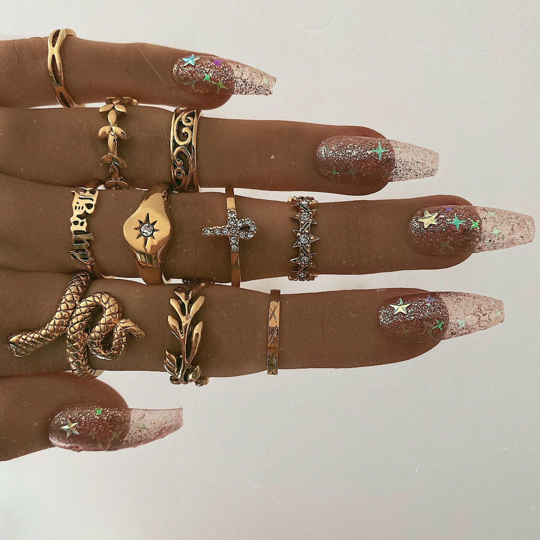 Urbanti Stainless Steel Snake Charmer Ring