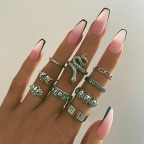 Urbanti Stainless Steel Snake Charmer Ring