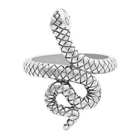Urbanti Stainless Steel Snake Charmer Ring Silver / US 6 / UK L / EUR 51 (small)