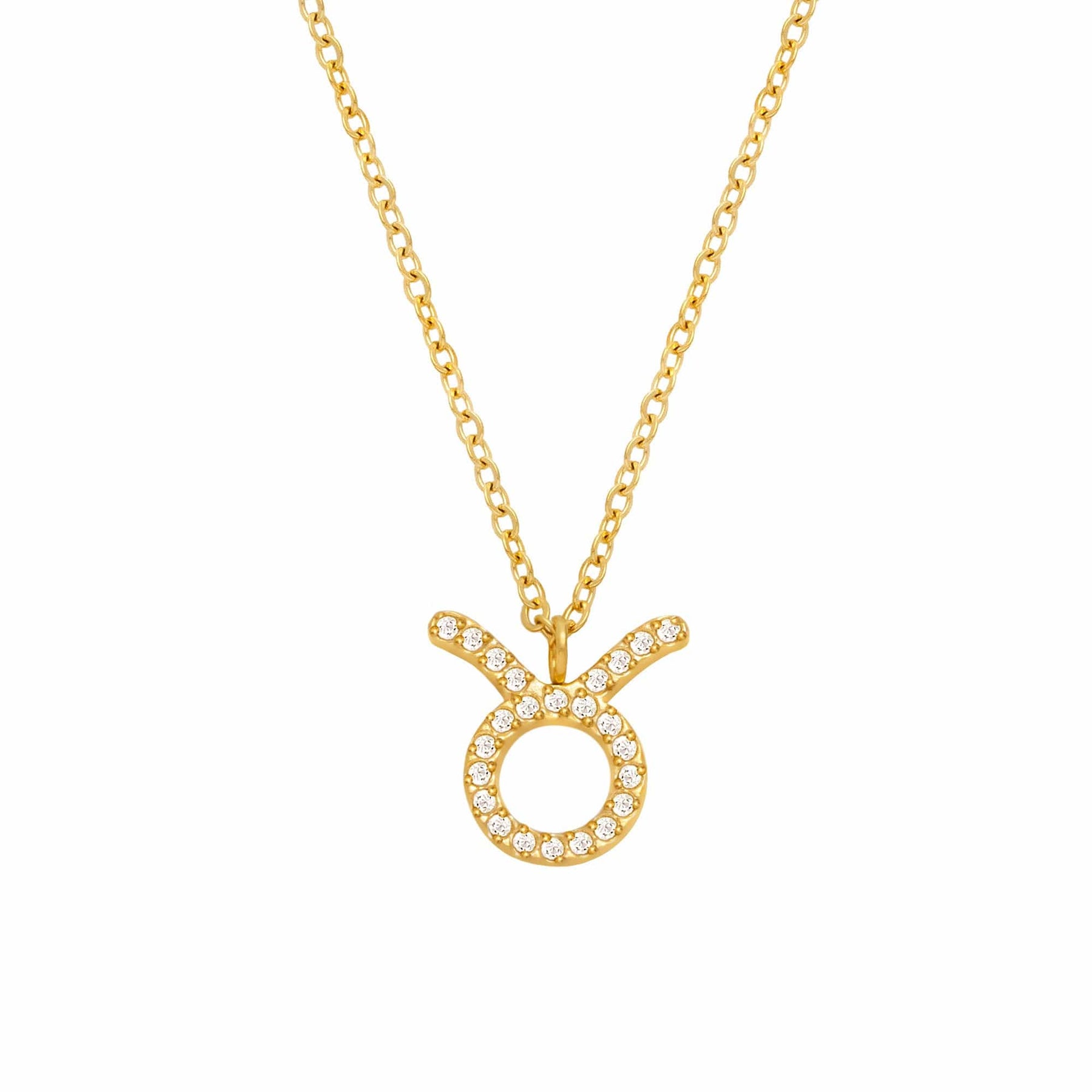 Urbanti Stainless Steel Soar Zodiac Necklace Gold / Capricorn