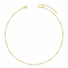 Urbanti Stainless Steel Soda Belly Chain Gold / Orange / Small