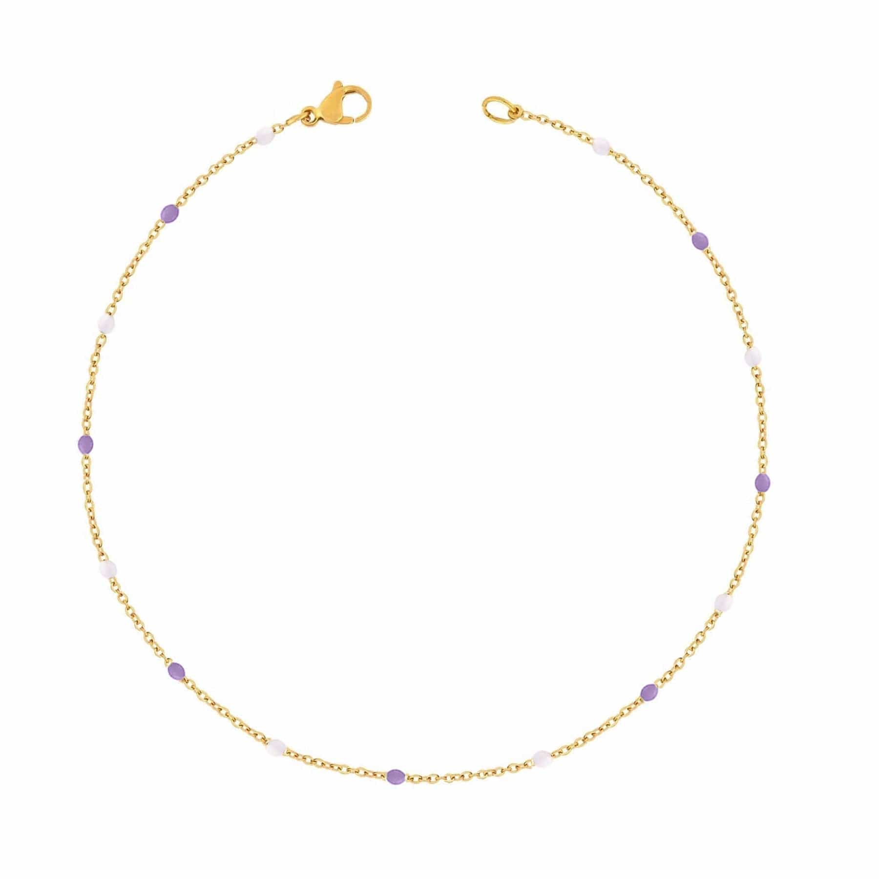 Urbanti Stainless Steel Soda Bracelet Gold / Purple / Small