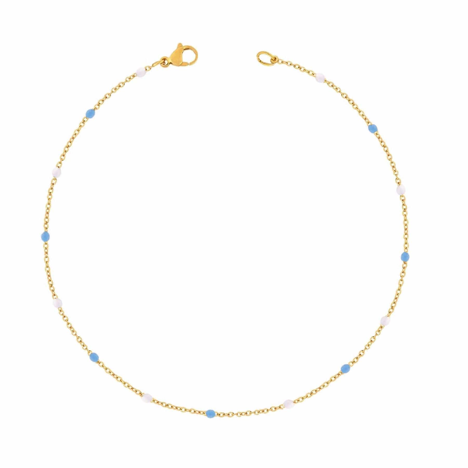 Urbanti Stainless Steel Soda Bracelet Gold / Blue / Small