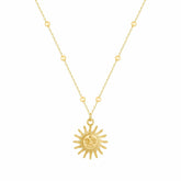 Urbanti Stainless Steel Solar Sun Necklace