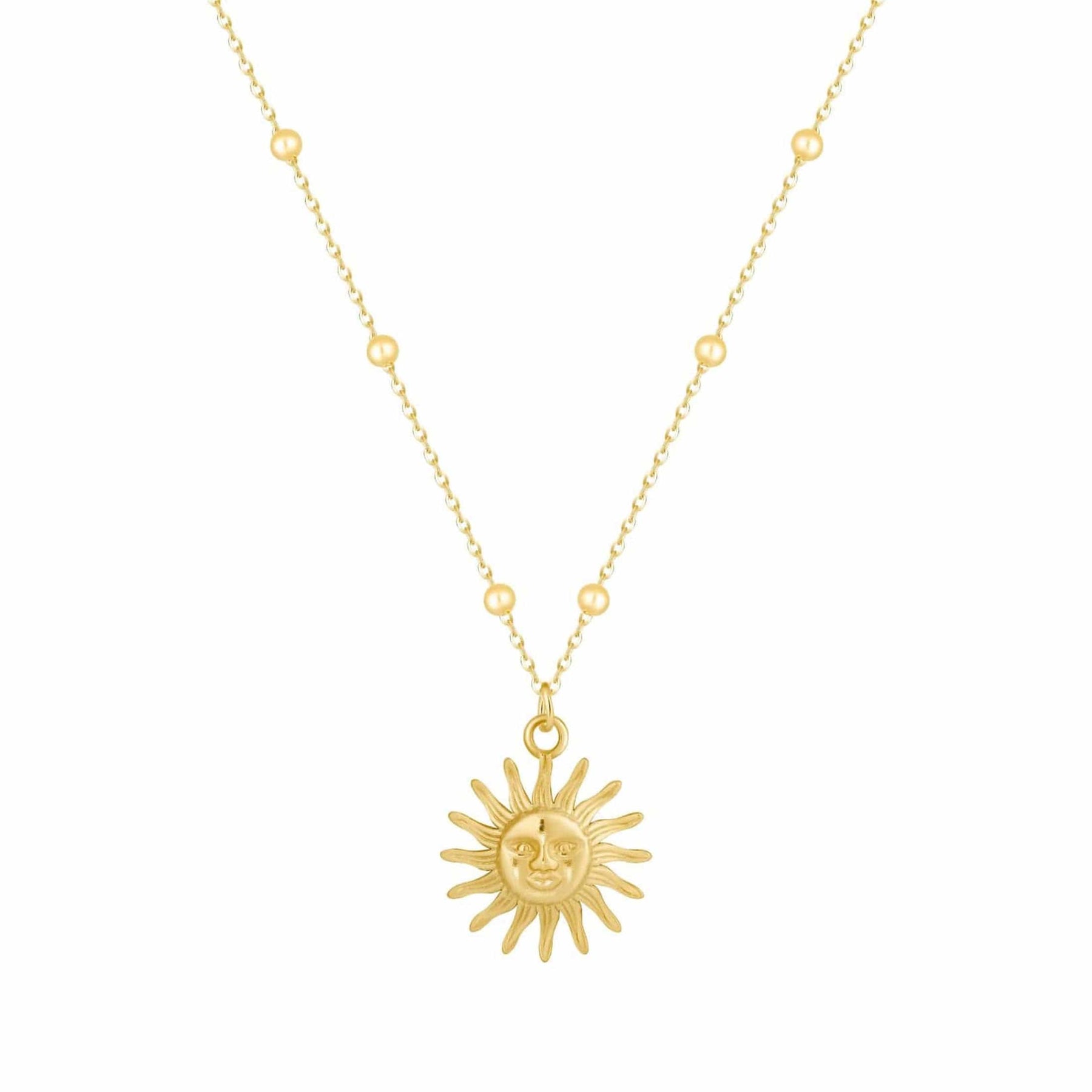 Urbanti Stainless Steel Solar Sun Necklace
