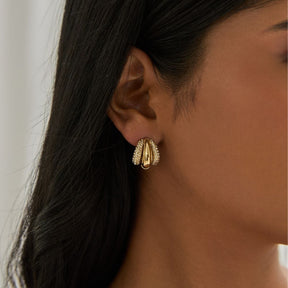Urbanti Stainless Steel Sonny Hoop Earrings