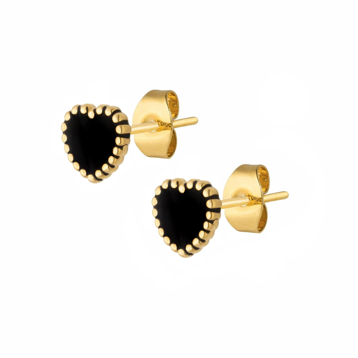 Urbanti Stainless Steel Sorrow Stud Earrings Gold