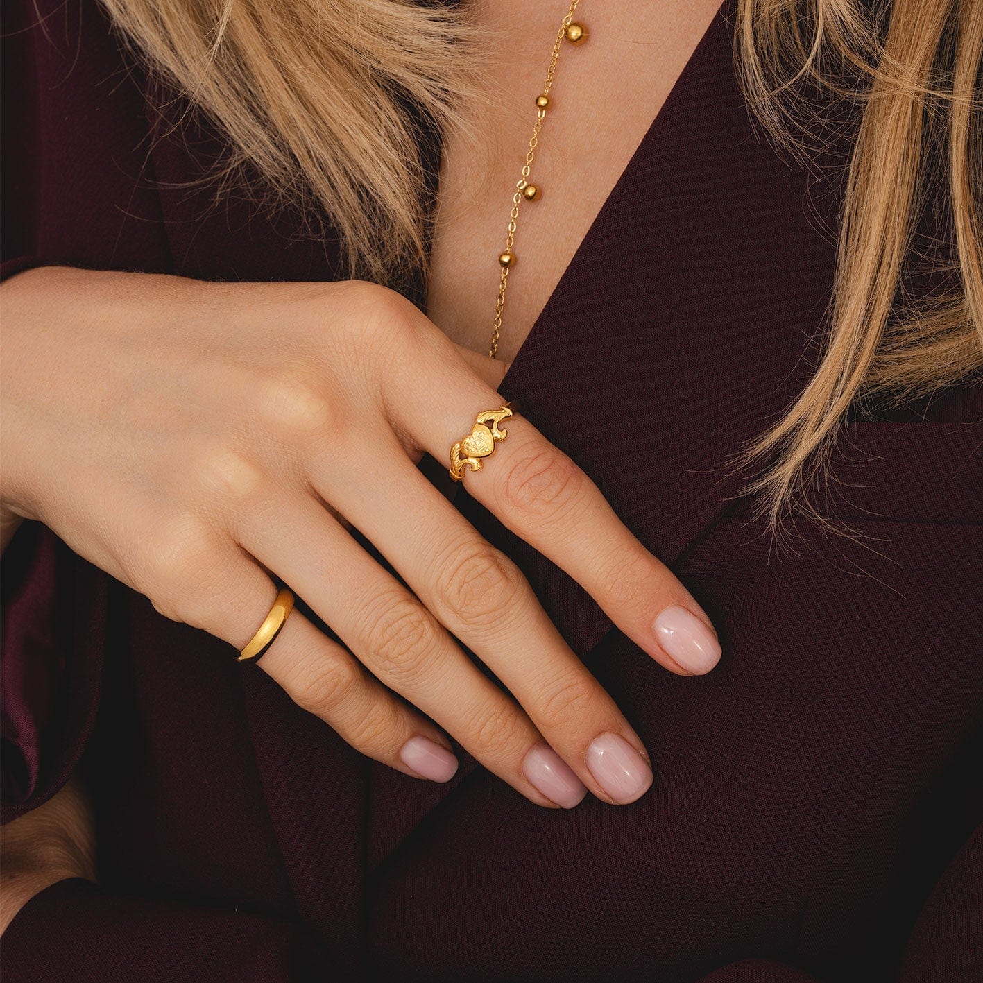 Urbanti Stainless Steel Soulmate Ring