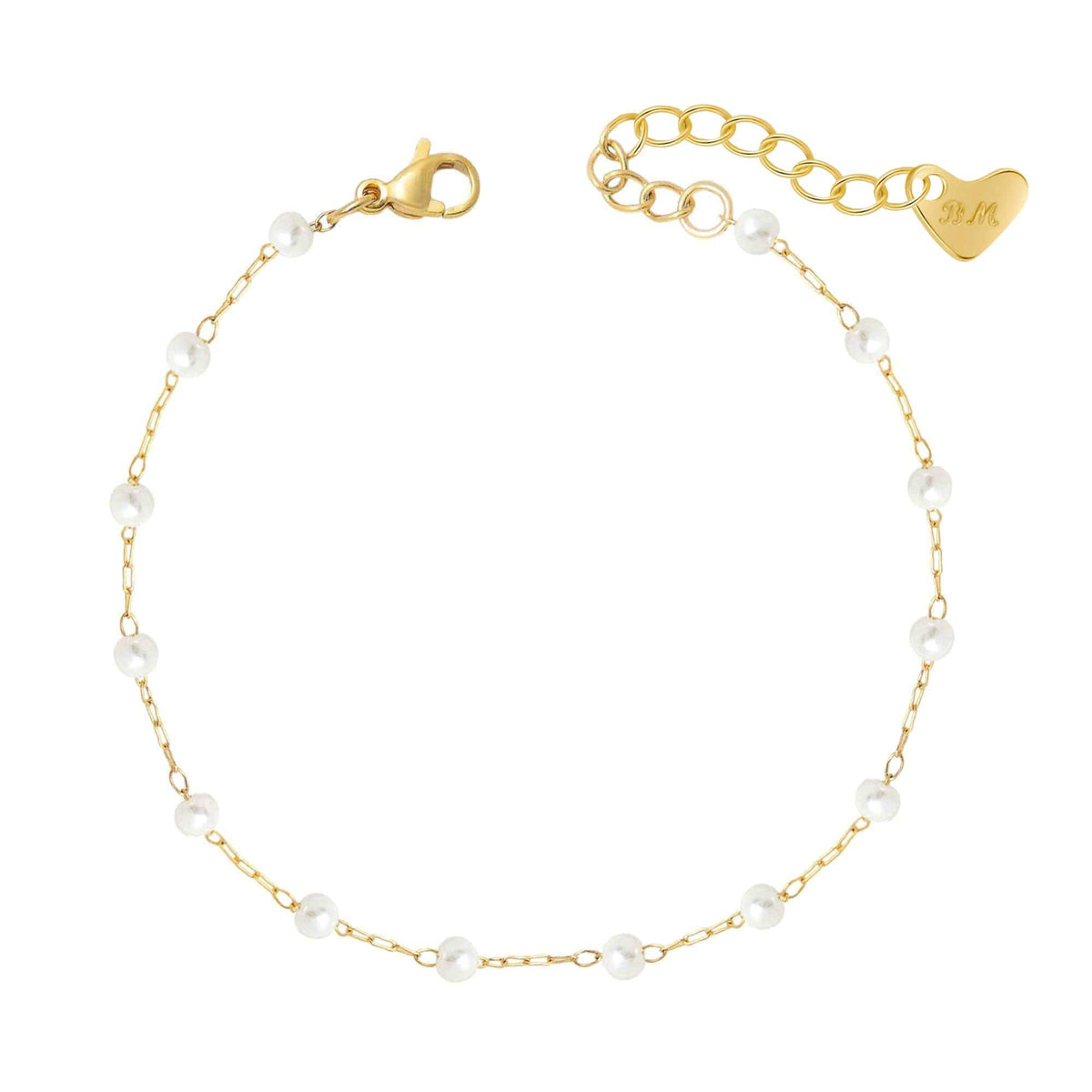 Urbanti Stainless Steel Spencer Pearl Bracelet
