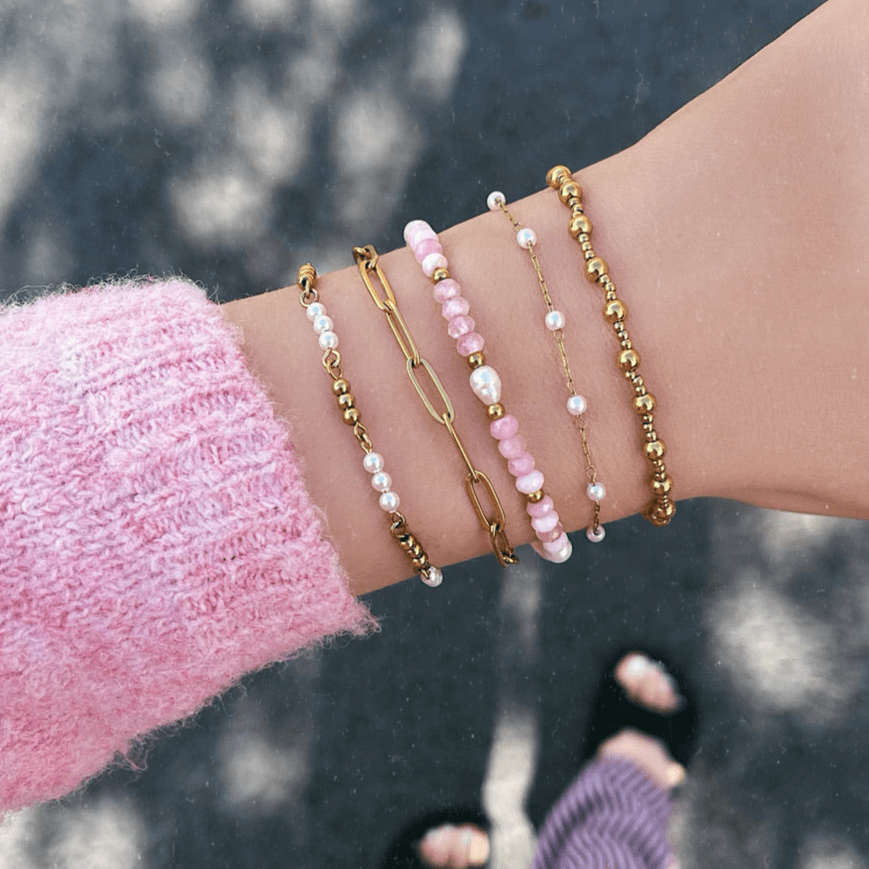 Urbanti Stainless Steel Spencer Pearl Bracelet