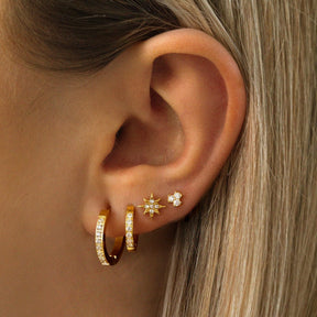 Urbanti Stainless Steel Spring Hoop Earrings