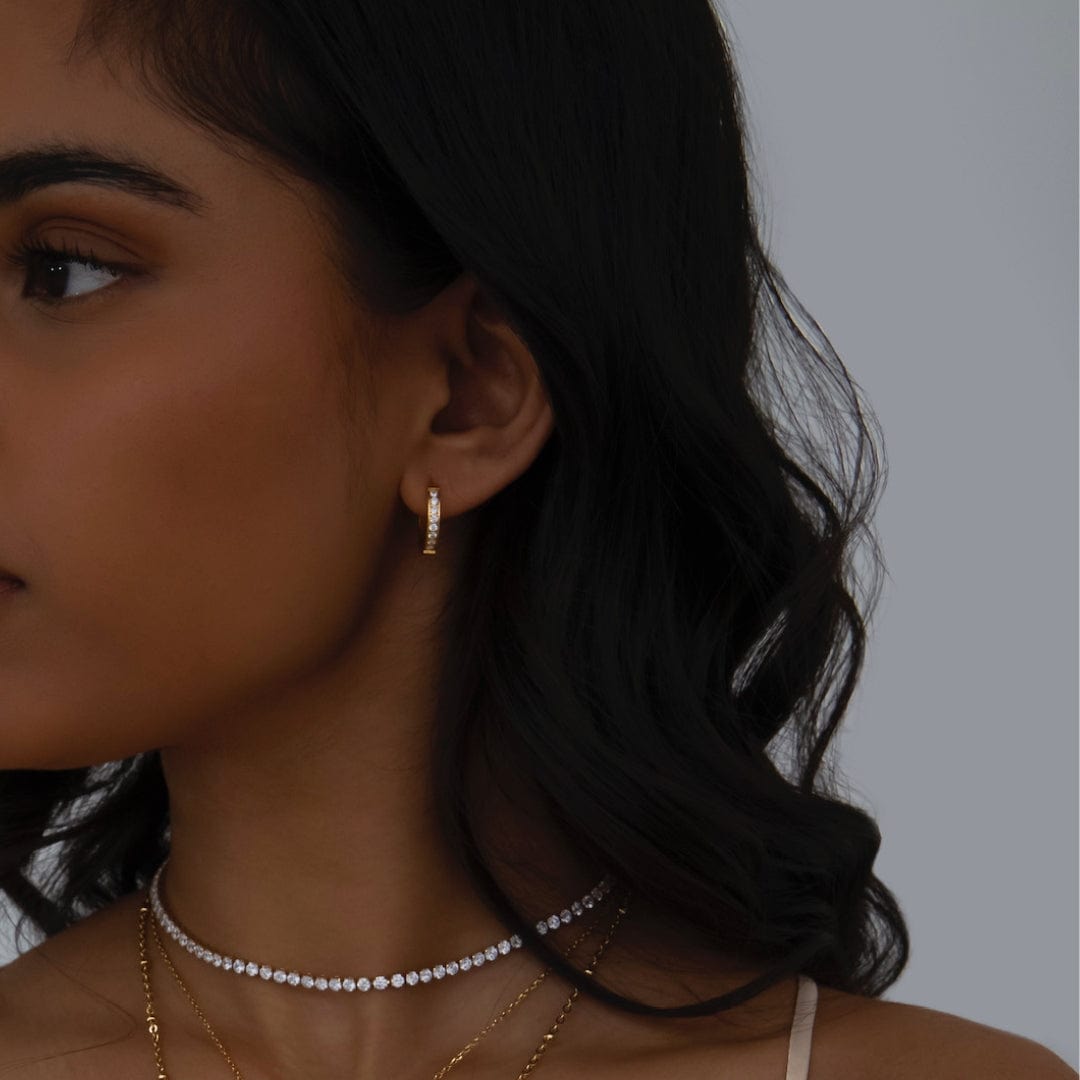 Urbanti Stainless Steel Spring Hoop Earrings