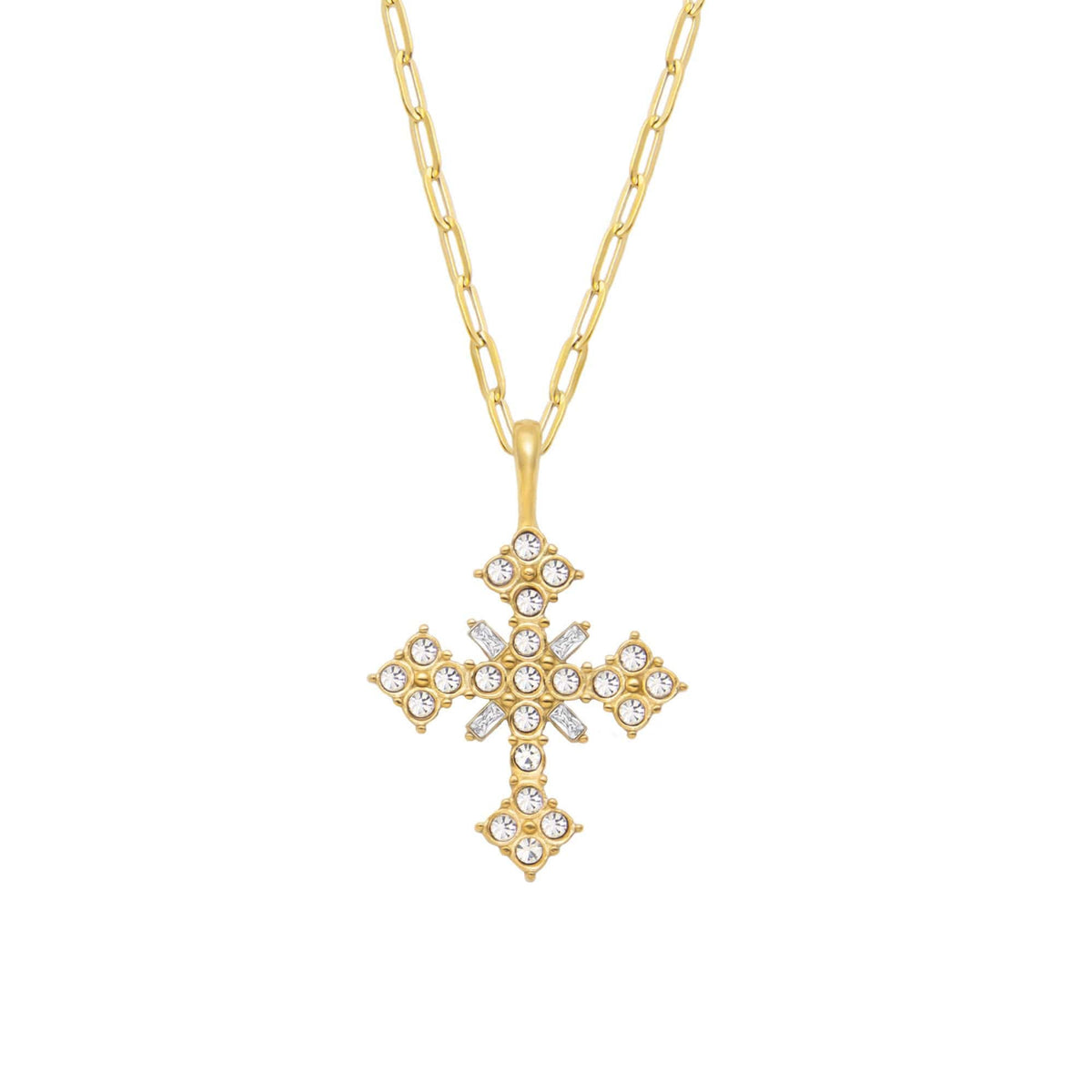 Urbanti Stainless Steel St Lucia Cross Necklace