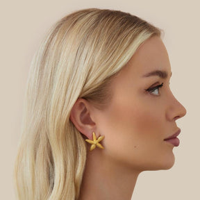 Urbanti Stainless Steel Starfish Stud Earrings