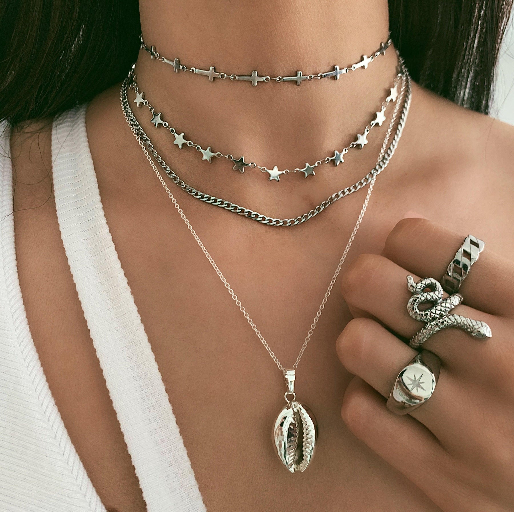 Urbanti Stainless Steel Stargirl Choker