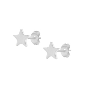 Urbanti Stainless Steel Starlight Stud Earrings Silver