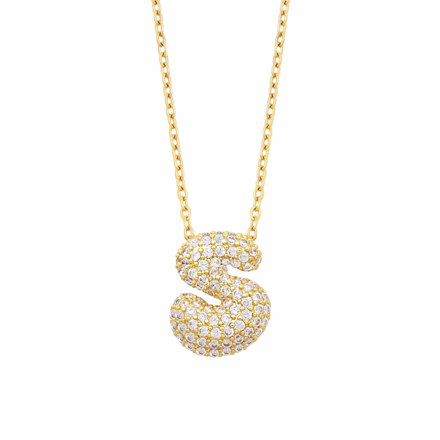 Urbanti Stainless Steel Starry Night Initial Necklace