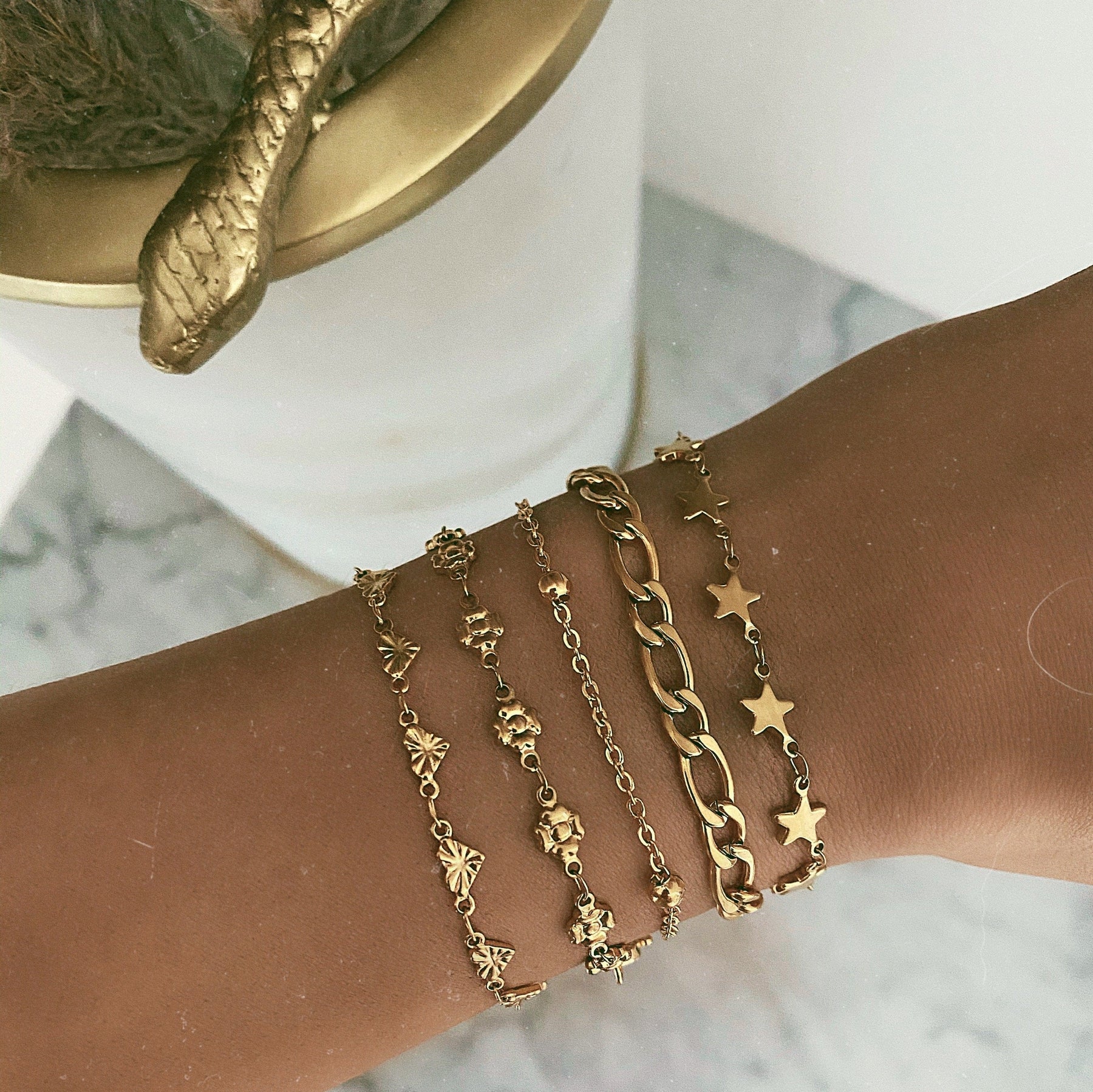 Urbanti Stainless Steel Stars Bracelet