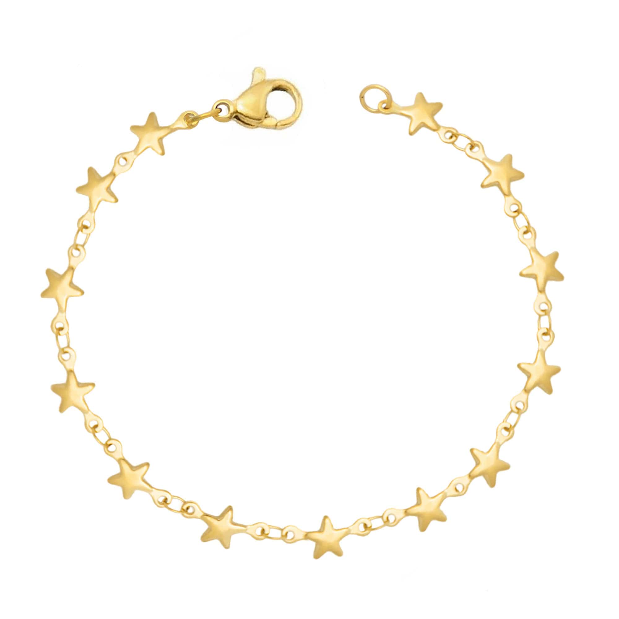 Urbanti Stainless Steel Stars Bracelet Gold / Small