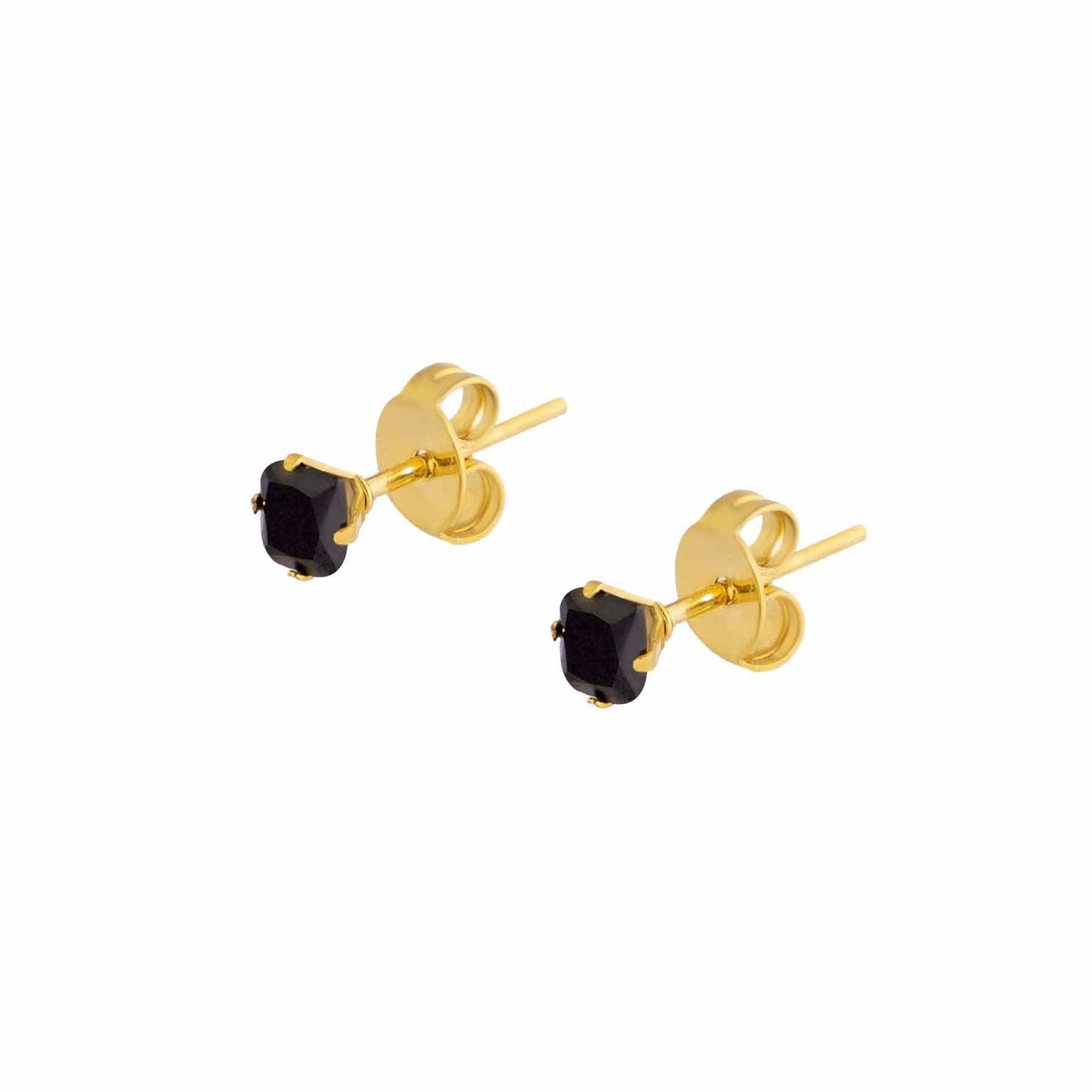 Urbanti Stainless Steel Stella Dainty Stud Earrings Gold