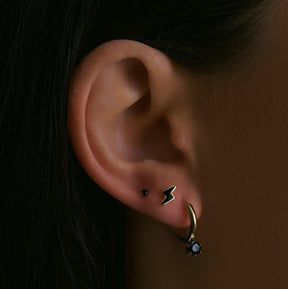 Urbanti Stainless Steel Stella Dainty Stud Earrings Gold