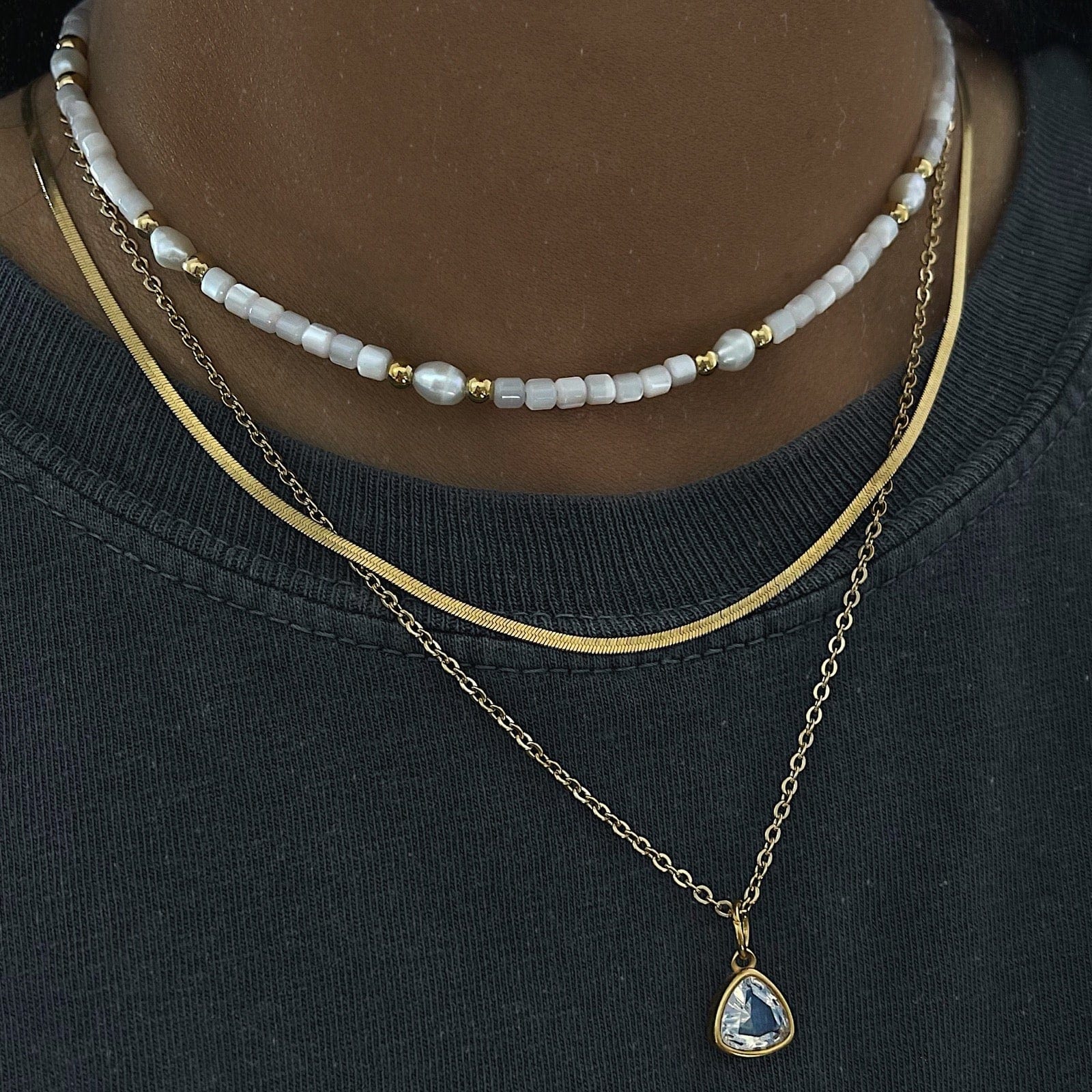 Urbanti Stainless Steel Stephanie Dainty Necklace