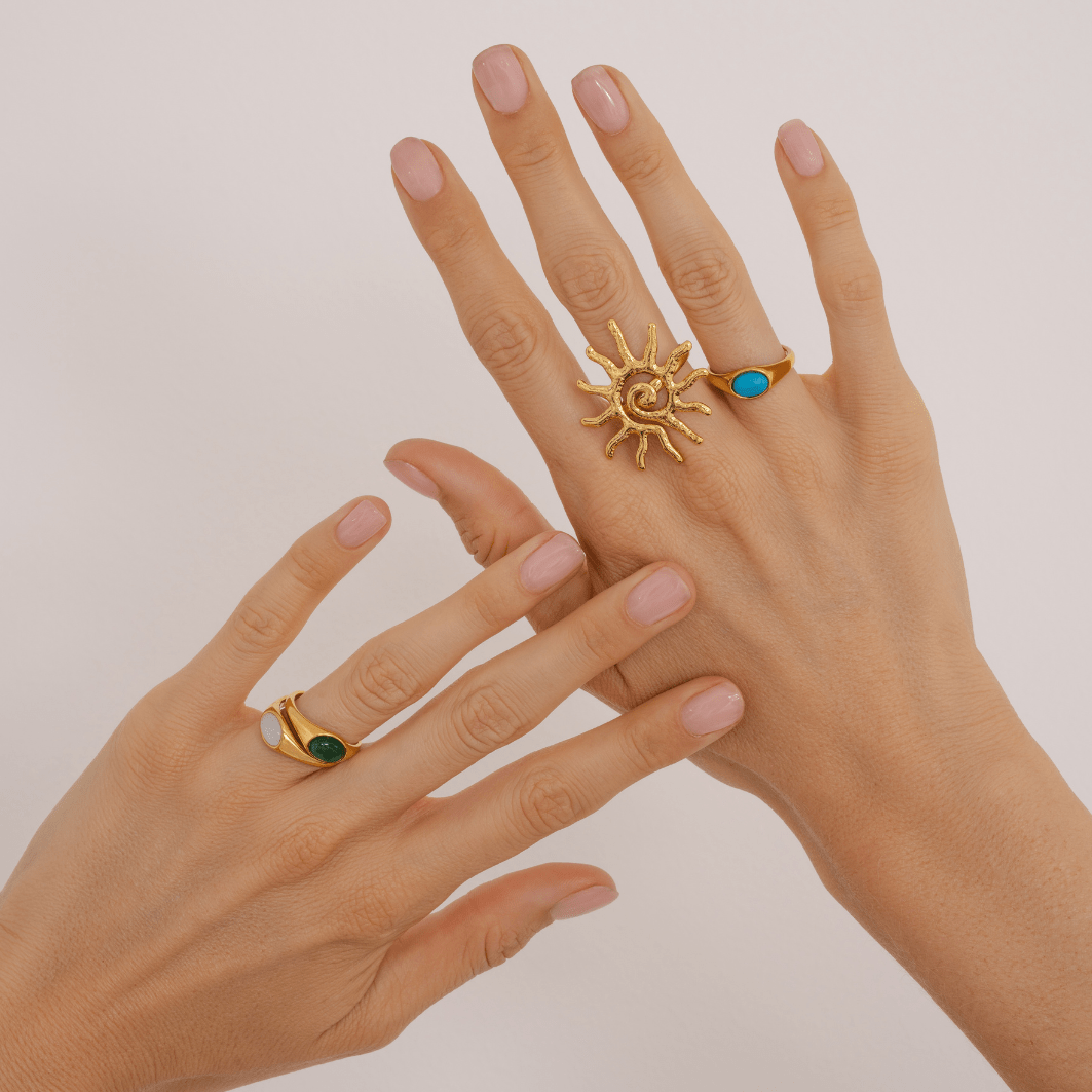 Urbanti Stainless Steel Suede Ring