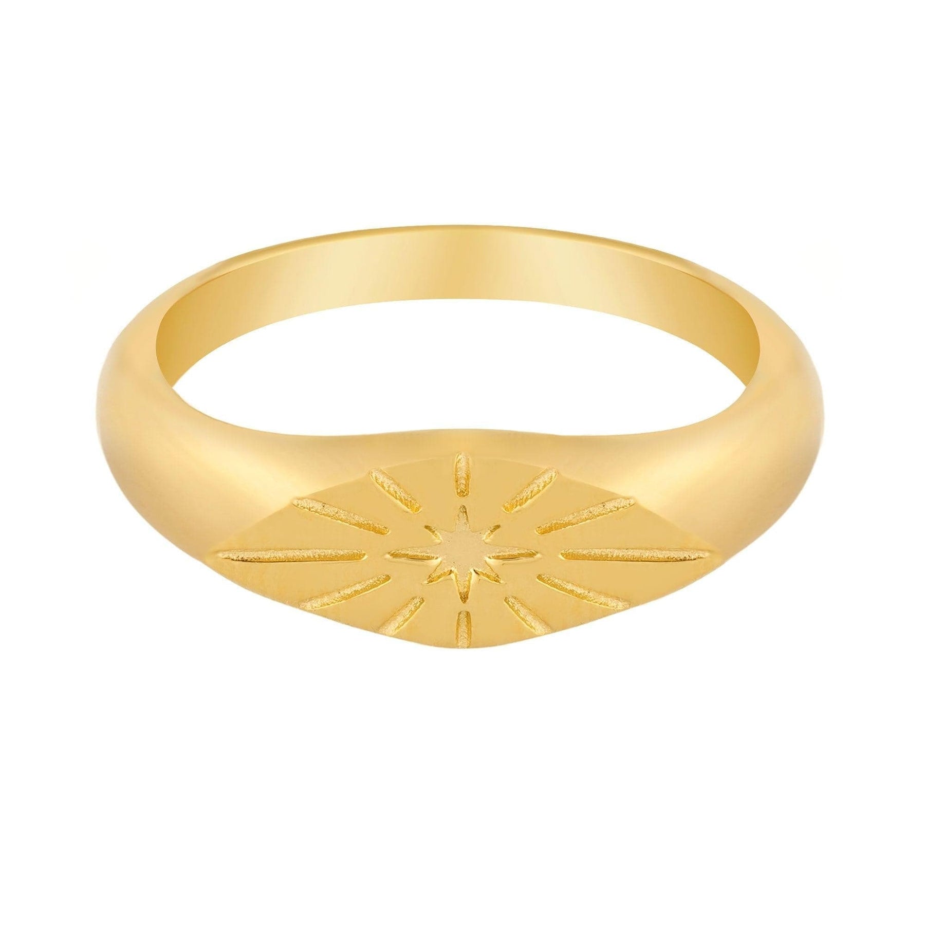 Urbanti Stainless Steel Sun Worshiper Ring Gold / US 6 / UK L / EUR 51 (small)