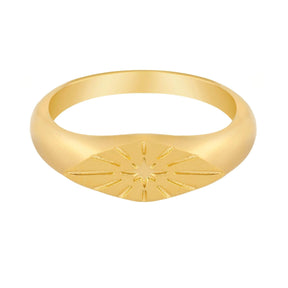 Urbanti Stainless Steel Sun Worshiper Ring Gold / US 6 / UK L / EUR 51 (small)