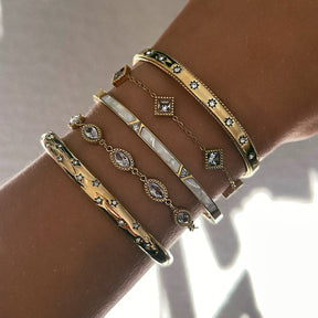 Urbanti Stainless Steel Supernova Cuff Bracelet Gold