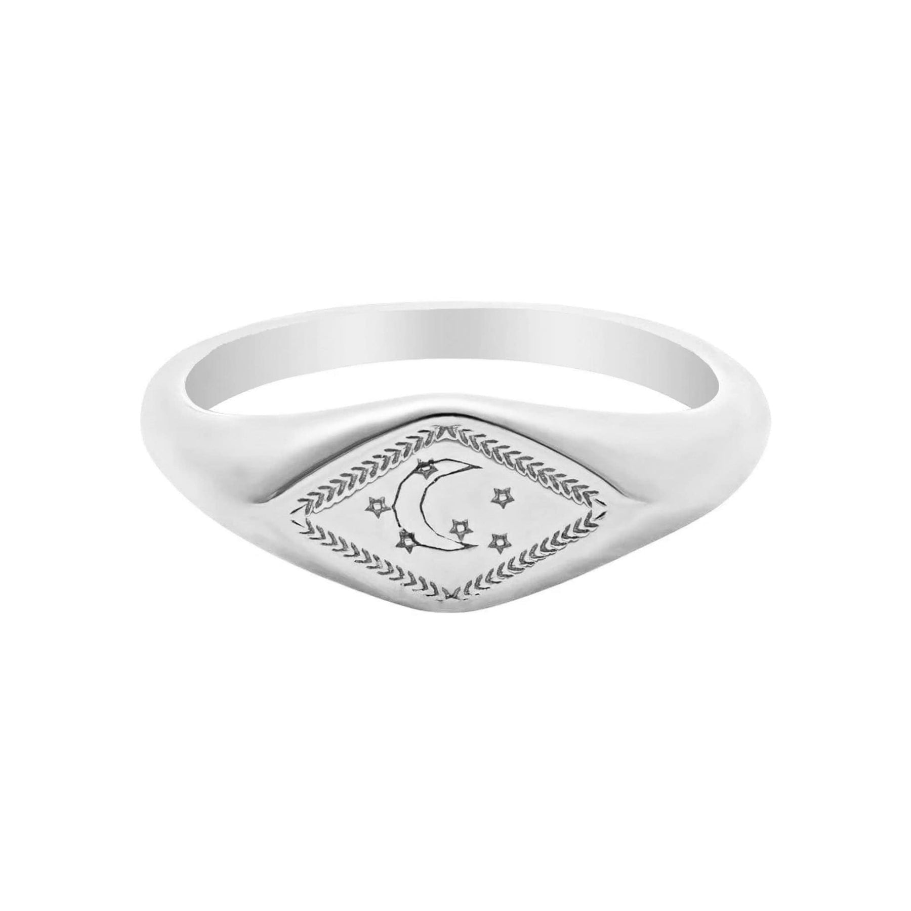 Urbanti Stainless Steel Sweet Dreams Signet Ring