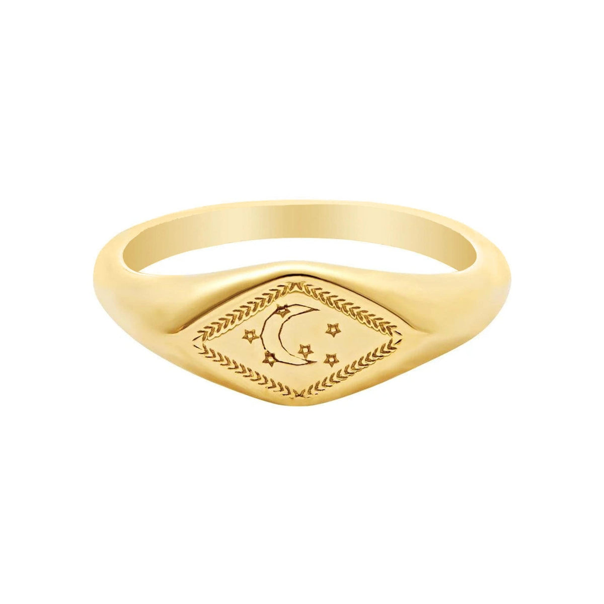 Urbanti Stainless Steel Sweet Dreams Signet Ring