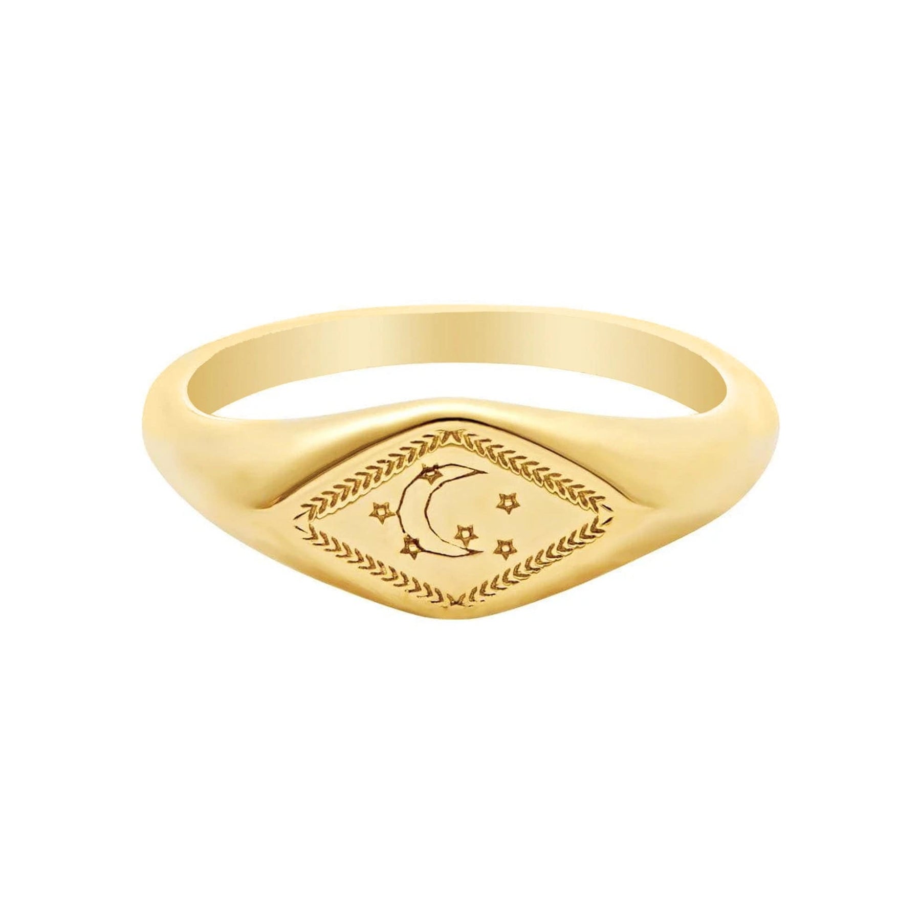 Urbanti Stainless Steel Sweet Dreams Signet Ring