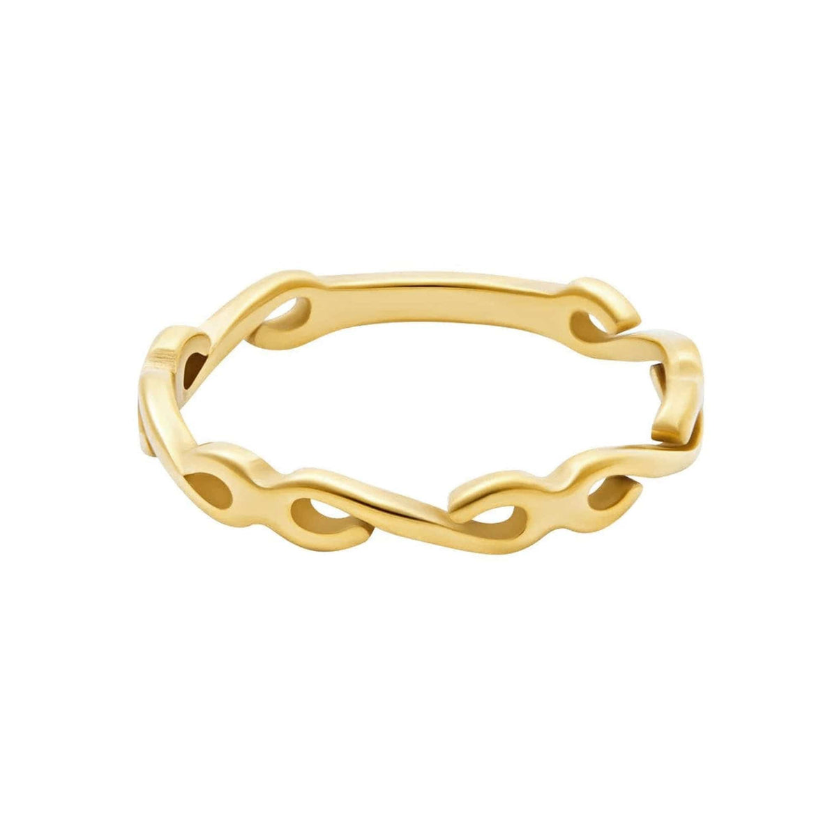 Urbanti Stainless Steel Swirl Ring