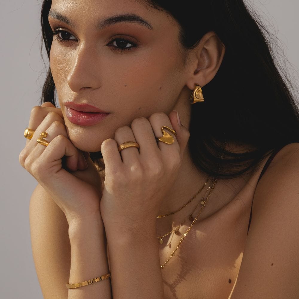 Urbanti Stainless Steel Tamara Hoop Earrings