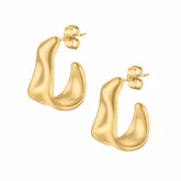 Urbanti Stainless Steel Tamara Hoop Earrings