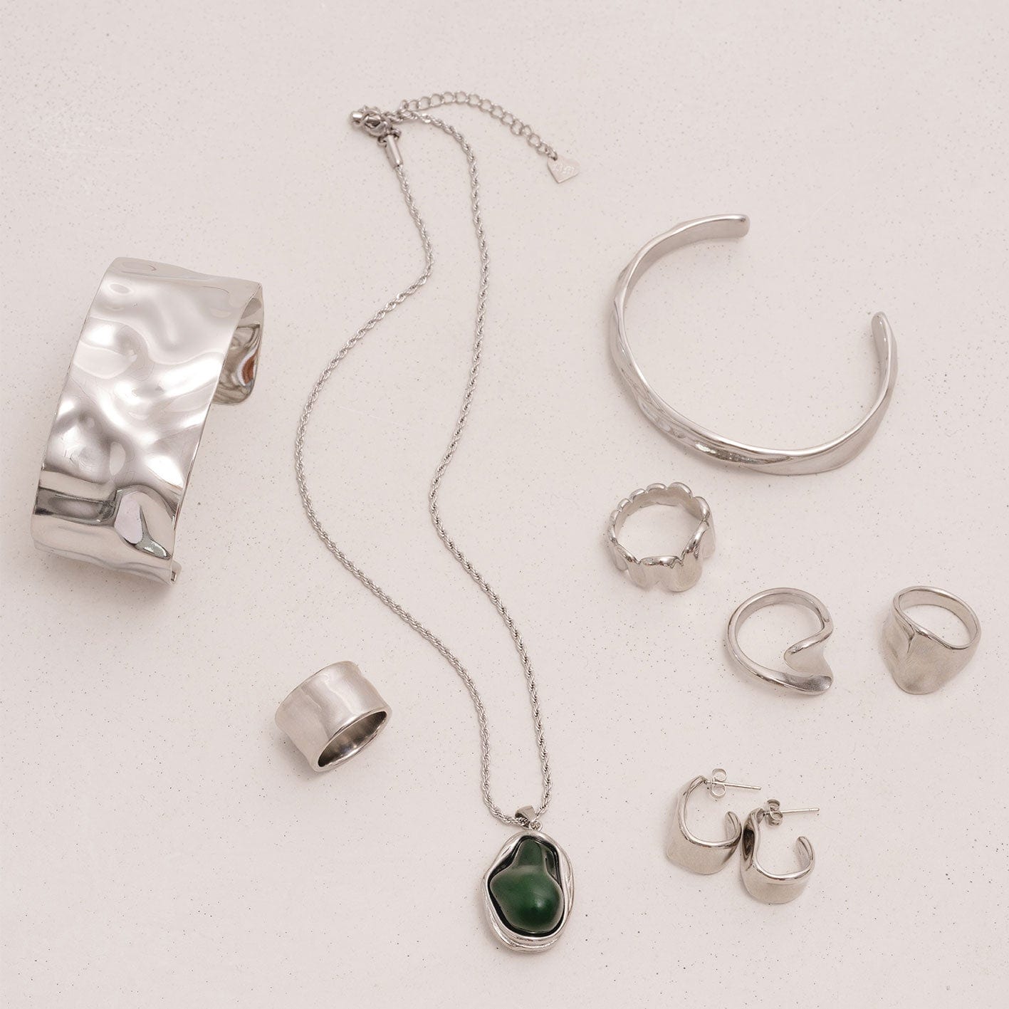 Urbanti Stainless Steel Tamara Hoop Earrings